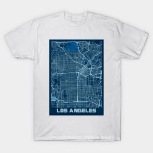 Los Angeles - Califonia Peace City Map T-Shirt